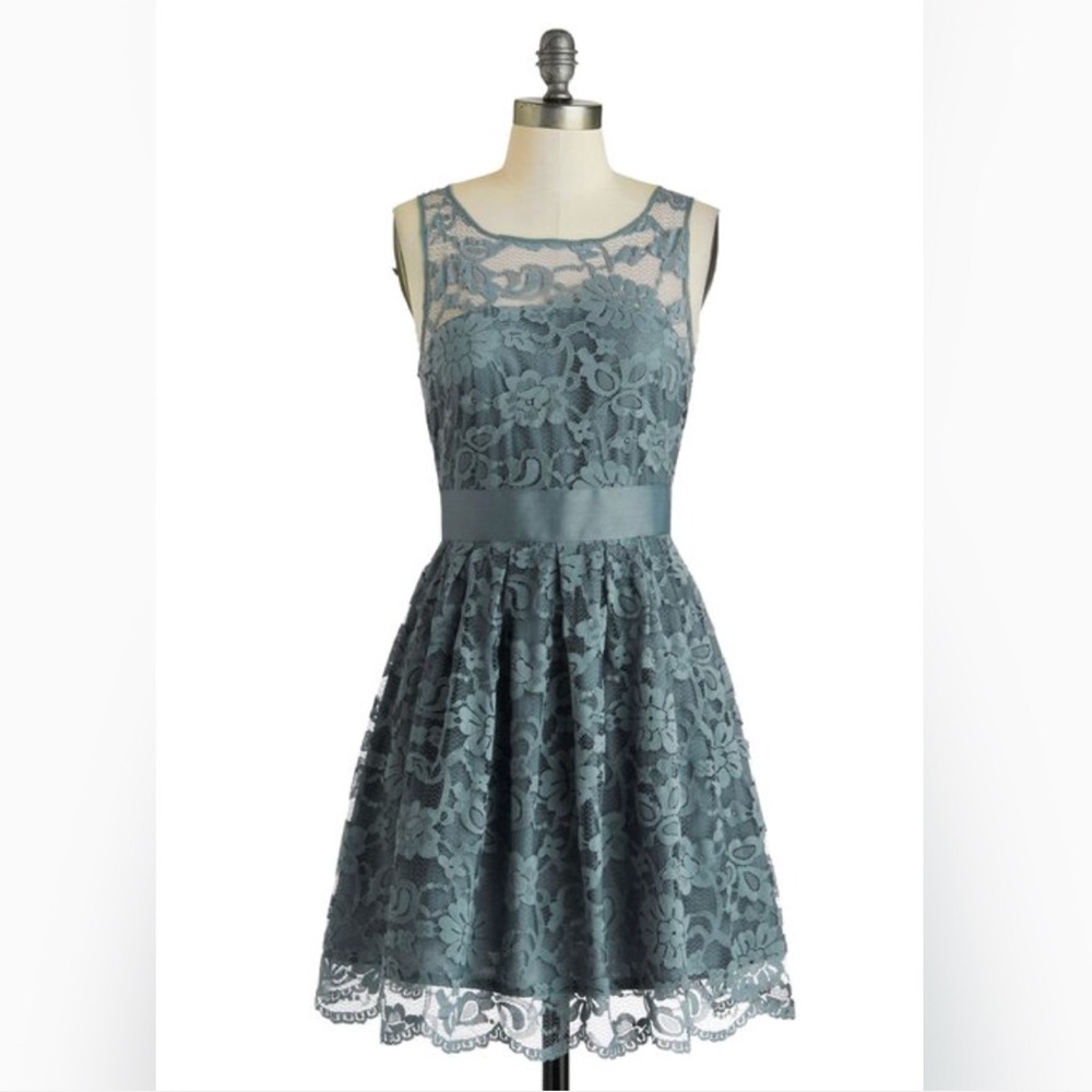 ModCloth When the Night Comes Dress in Smoke